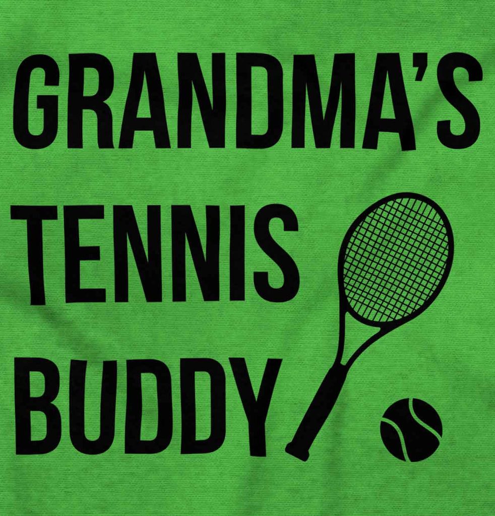 Grandma's Tennis Buddy Romper Bodysuit-Direct To Garment Print-Brisco Baby