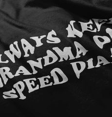 Always Keep Grandma Speed Dial Romper Bodysuit-Direct To Garment Print-Brisco Baby