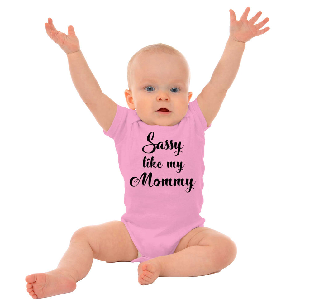Sassy Like Mommy Romper Bodysuit-Direct To Garment Print-Brisco Baby