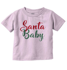 Santa Baby Infant Toddler T Shirt-Direct To Garment Print-Brisco Baby
