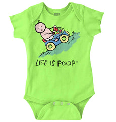 Uphill Baby Car Romper Bodysuit-Direct To Garment Print-Brisco Baby