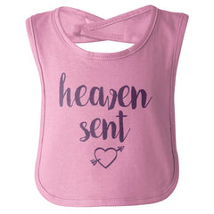 Heaven Sent Infant Baby Bib-Direct To Garment Print-Brisco Baby