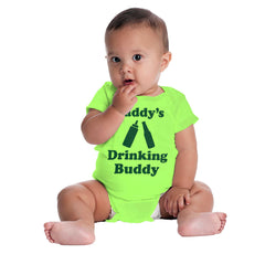 Drinking Buddy Romper Bodysuit-Direct To Garment Print-Brisco Baby