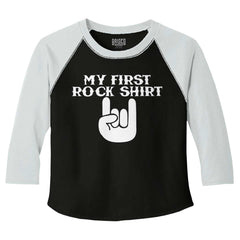 Rock Shirt Toddler Baseball-Direct To Garment Print-Brisco Baby