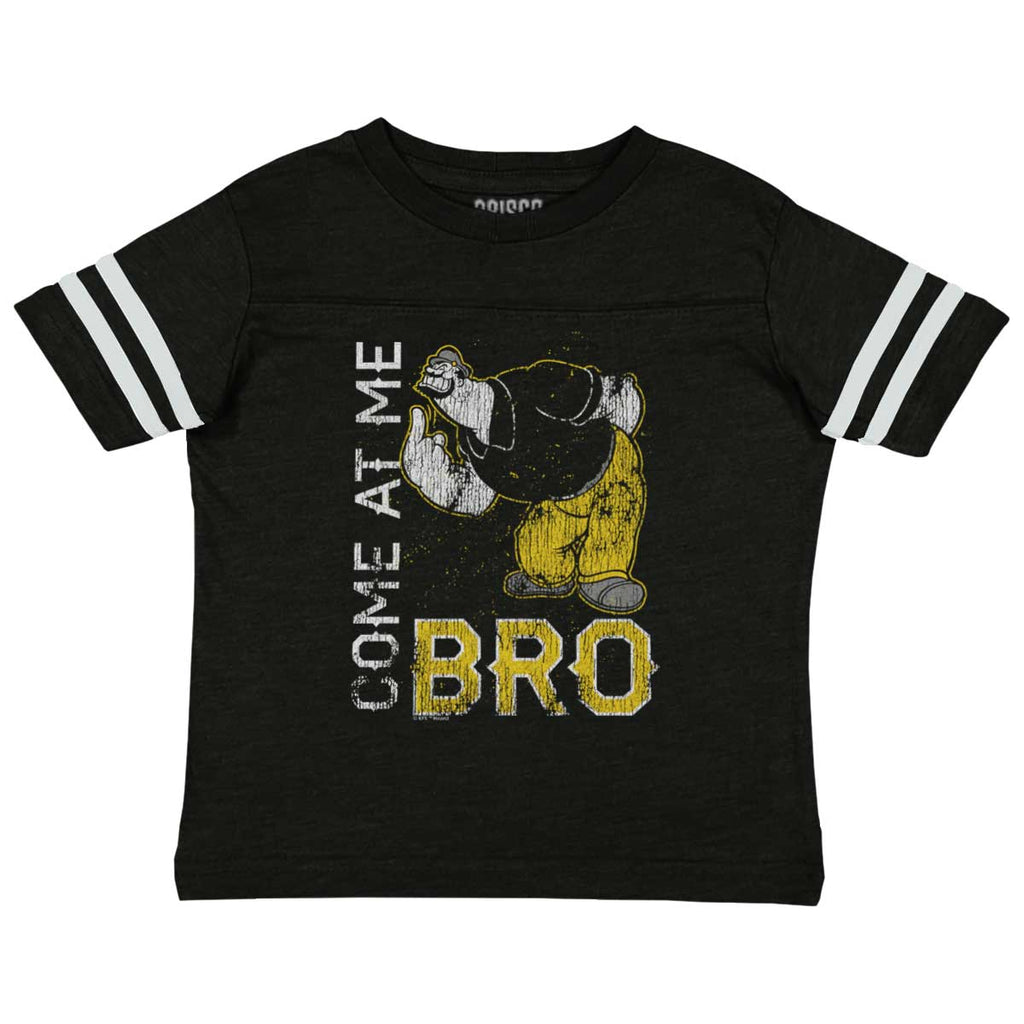 Come At Me Bro Toddler Football Jersey Tee-Direct To Garment Print-Brisco Baby