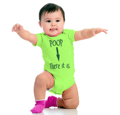 Poop There It Is Romper Bodysuit-Direct To Garment Print-Brisco Baby