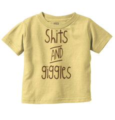 Shits and Giggles Infant Toddler T Shirt-Direct To Garment Print-Brisco Baby