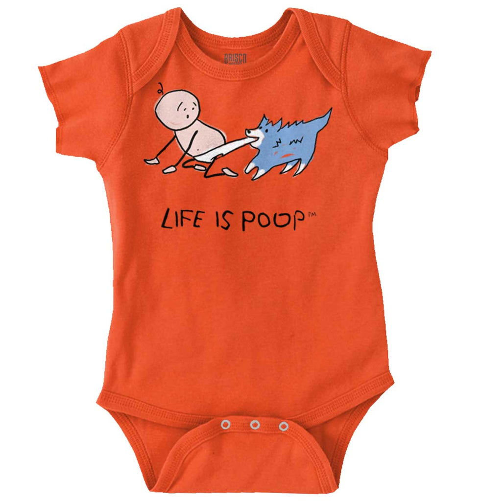 Dog Pull Romper Bodysuit-Direct To Garment Print-Brisco Baby
