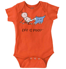 Dog Pull Romper Bodysuit-Direct To Garment Print-Brisco Baby