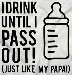 Drink Until I Pass Out Infant Baby Bib-Direct To Garment Print-Brisco Baby
