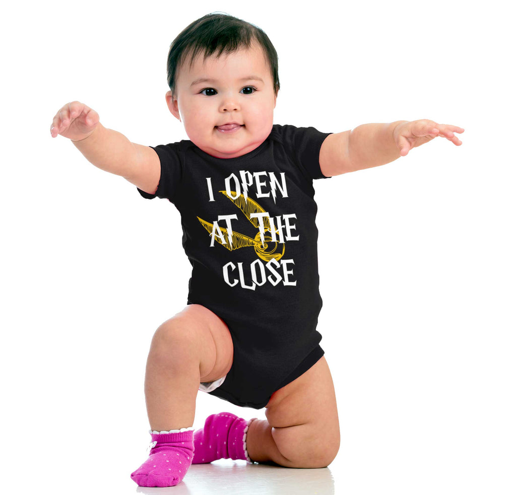Open At The Close Romper Bodysuit-Direct To Garment Print-Brisco Baby