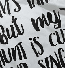 Aunt is Single Infant Baby Bib-Direct To Garment Print-Brisco Baby