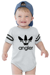 Angler Football Bodysuit-Direct To Garment Print-Brisco Baby