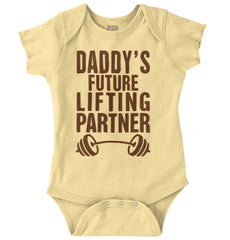 Lifting Partner Romper Bodysuit-Direct To Garment Print-Brisco Baby