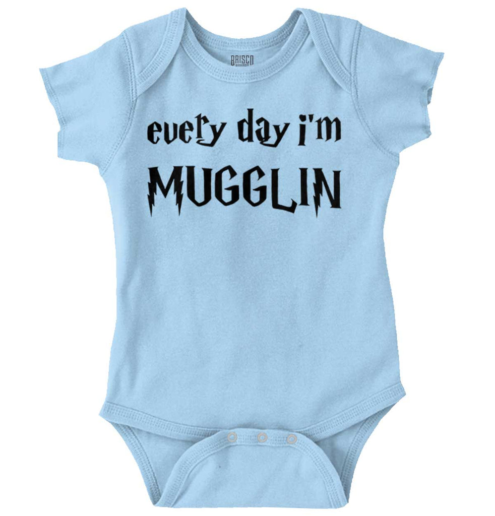Every Day I'm Mugglin' Romper Bodysuit-Direct To Garment Print-Brisco Baby