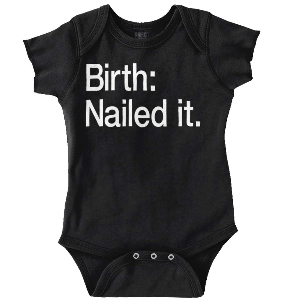 Nailed It Romper Bodysuit-Direct To Garment Print-Brisco Baby