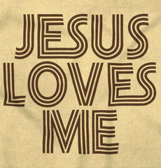 Christ Loves Me Romper Bodysuit-Direct To Garment Print-Brisco Baby