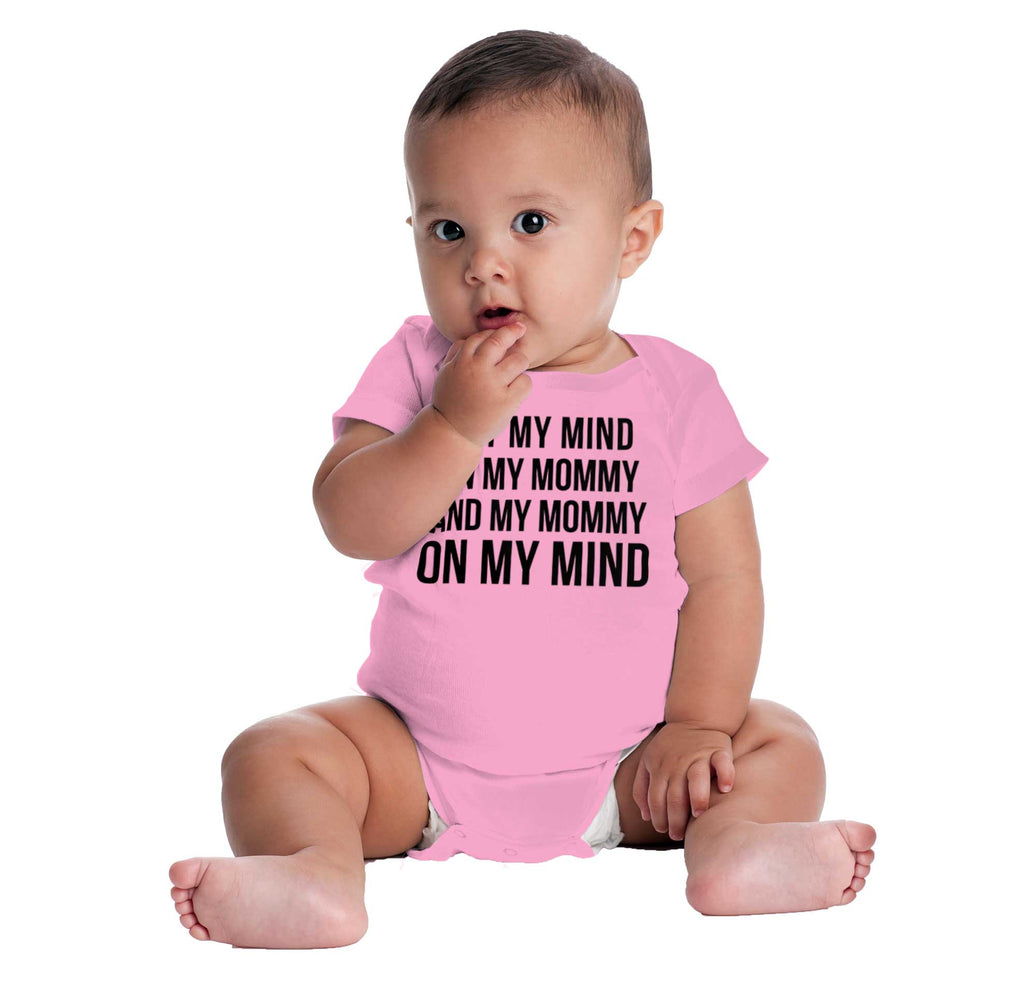 Mind On Mommy Romper Bodysuit-Direct To Garment Print-Brisco Baby