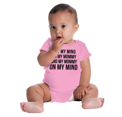 Mind On Mommy Romper Bodysuit-Direct To Garment Print-Brisco Baby