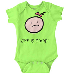 Girl Logo Romper Bodysuit-Direct To Garment Print-Brisco Baby