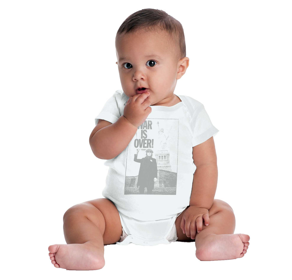 War Is Over Romper Bodysuit-Direct To Garment Print-Brisco Baby