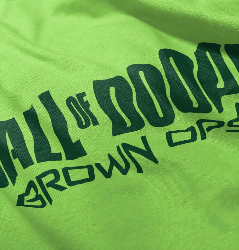 Call Of Doody Romper Bodysuit-Direct To Garment Print-Brisco Baby