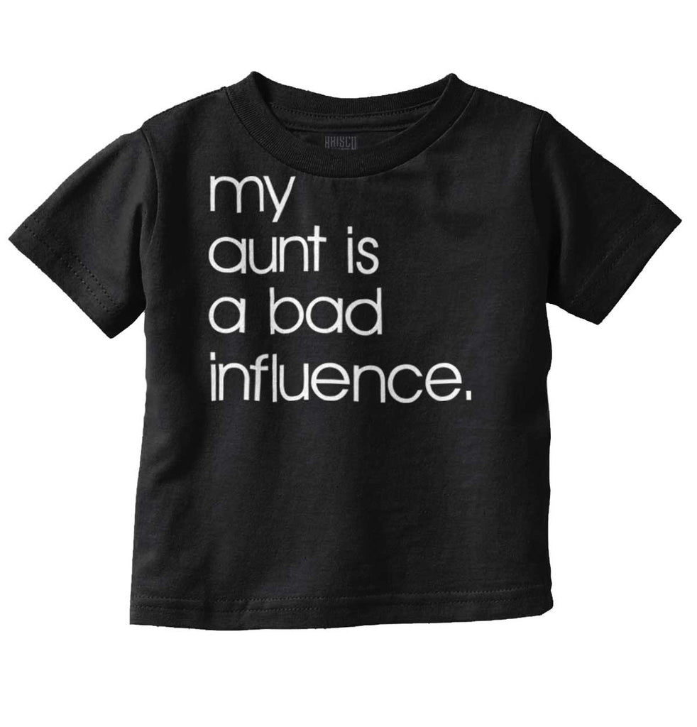 Bad Influence Infant Toddler T Shirt-Direct To Garment Print-Brisco Baby