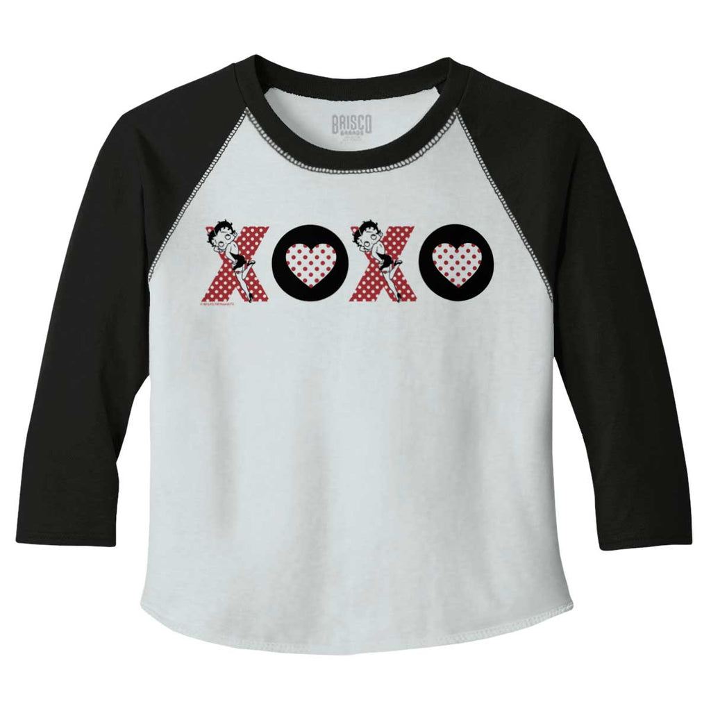 XOXO Toddler Baseball-Direct To Garment Print-Brisco Baby