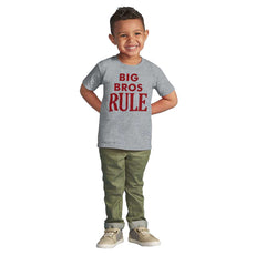Big Bros Rule Infant Toddler T Shirt-Direct To Garment Print-Brisco Baby