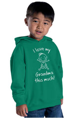 Love My Grandma Toddler Pullover Hoodie-Direct To Garment Print-Brisco Baby