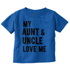 Aunt And Uncle Love Me Infant Toddler T Shirt-Direct To Garment Print-Brisco Baby