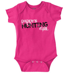 Daddys Hunting Girl Romper Bodysuit-Direct To Garment Print-Brisco Baby