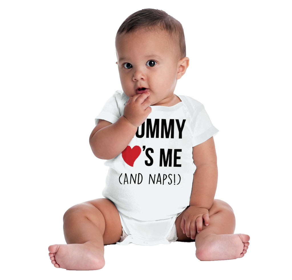 Mommy Loves Me Romper Bodysuit-Direct To Garment Print-Brisco Baby