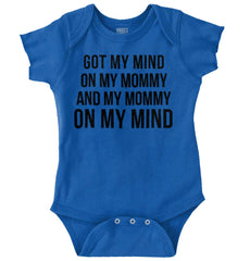 Mind On Mommy Romper Bodysuit-Direct To Garment Print-Brisco Baby