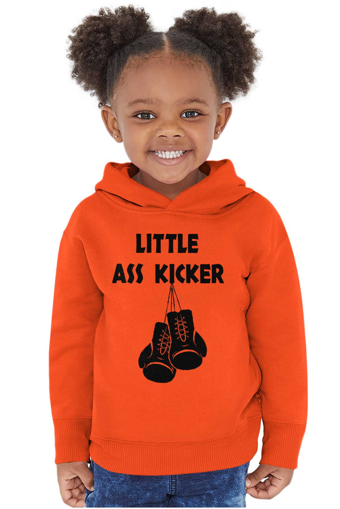 Little Ass Kicker Toddler Pullover Hoodie-Direct To Garment Print-Brisco Baby