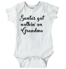 Nothin' On Grandma Romper Bodysuit-Direct To Garment Print-Brisco Baby