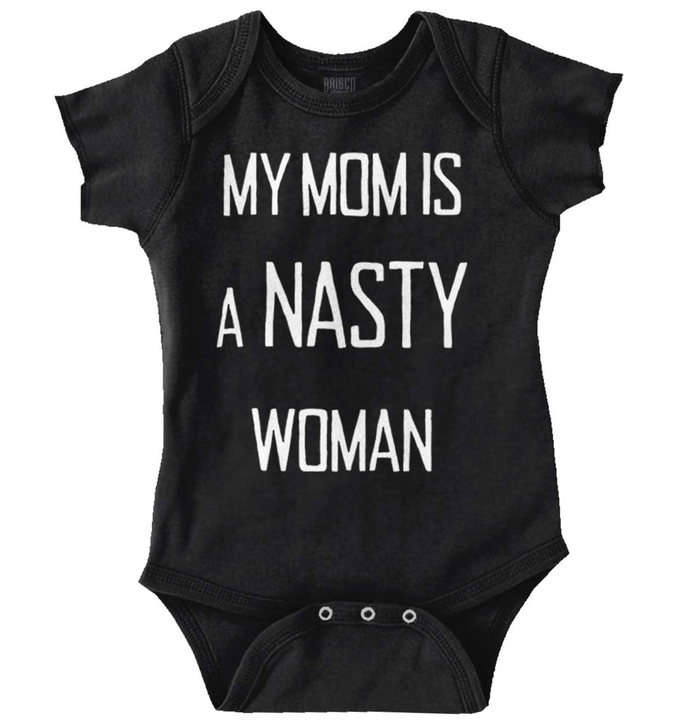 Nasty Woman Romper Bodysuit-Direct To Garment Print-Brisco Baby