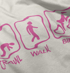 Crawl Walk Bike Baby Striped Skirt Dress-Direct To Garment Print-Brisco Baby