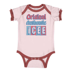 Original Authentic Baby Ruffled Trim Romper-Direct To Garment Print-Brisco Baby