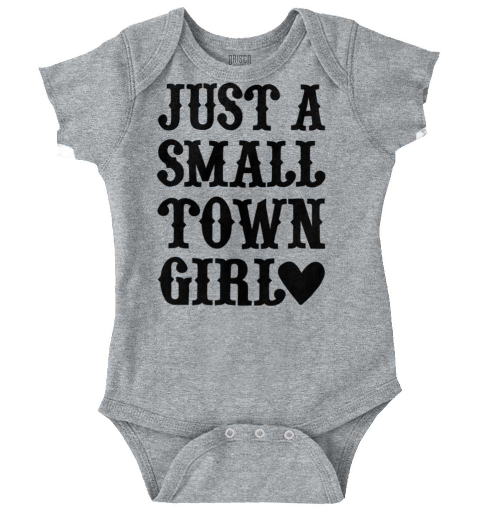 Small Town Girl Romper Bodysuit-Direct To Garment Print-Brisco Baby