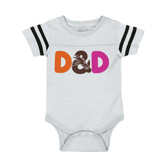 Dungeons Fantasy Tabletop Gamer Football Romper Bodysuit-Direct To Garment Print-Brisco Baby