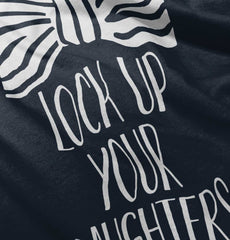 Lock Up Your Daughters Romper Bodysuit-Direct To Garment Print-Brisco Baby