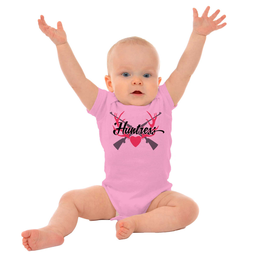 Deer Huntress Romper Bodysuit-Direct To Garment Print-Brisco Baby