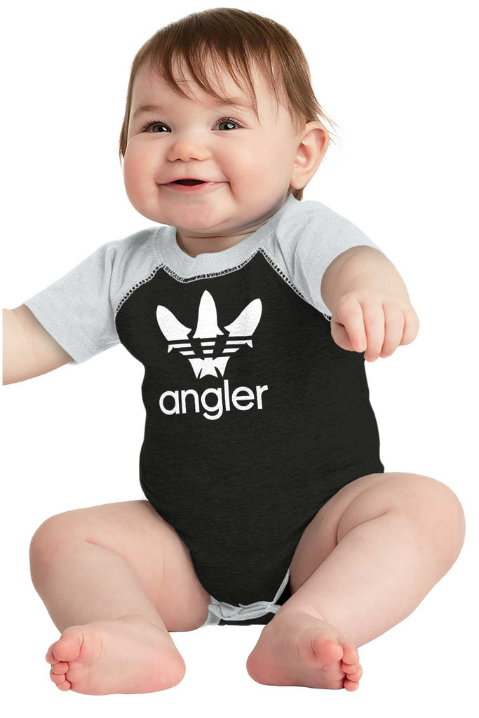 Angler Raglan Bodysuit-Direct To Garment Print-Brisco Baby