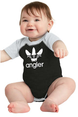 Angler Raglan Bodysuit-Direct To Garment Print-Brisco Baby