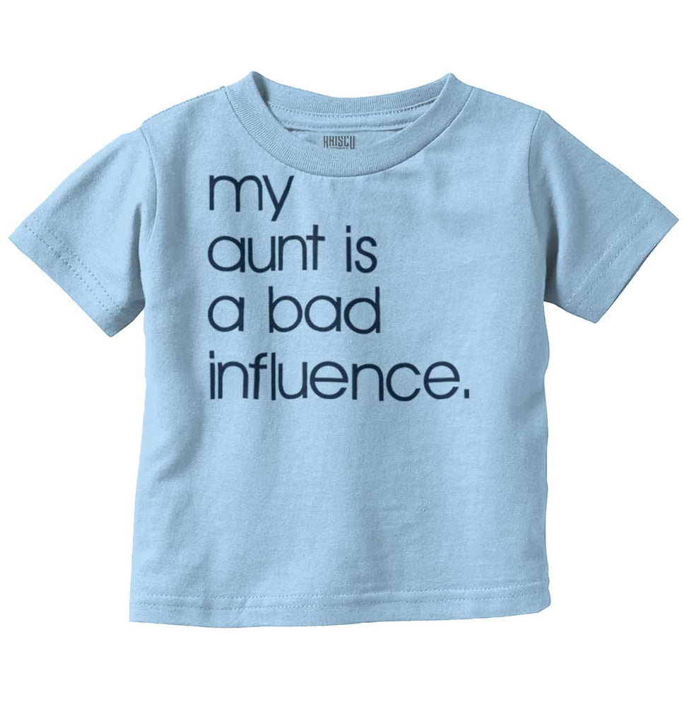 Bad Influence Infant Toddler T Shirt-Direct To Garment Print-Brisco Baby