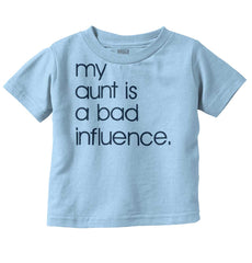 Bad Influence Infant Toddler T Shirt-Direct To Garment Print-Brisco Baby