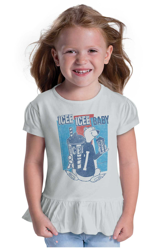 Polar Icee Baby Toddler Ruffle Bottom Tee-Direct To Garment Print-Brisco Baby