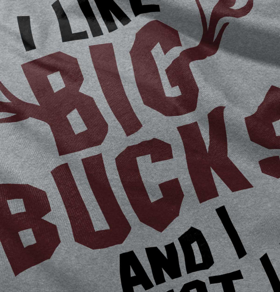 I Like Big Bucks Raglan Romper Bodysuit-Direct To Garment Print-Brisco Baby