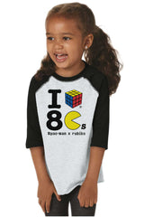 I Love The 80s Toddler Baseball-Direct To Garment Print-Brisco Baby